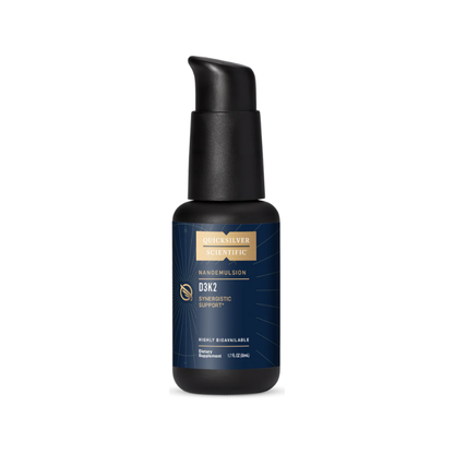 美國Quicksilver Scientific 脂質體維生素 D3 + K2 MK7 液体 Nanoemulsified D3K2，50 mL