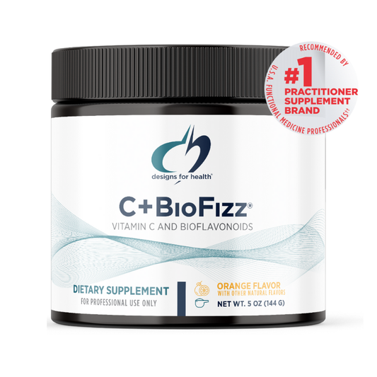 美國Designs for Health 維生素C+類黃酮 泡騰粉  C+BioFizz，5盎司/144 g