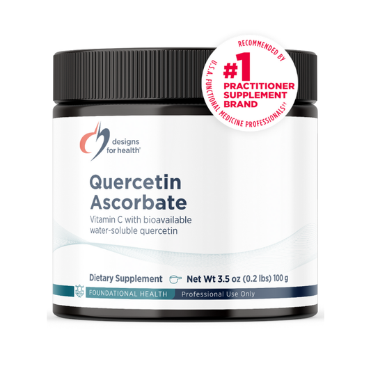美國Designs for Health 槲皮素抗壞血酸酯粉  Quercetin Ascorbate Powder 3.5盎司/100 克