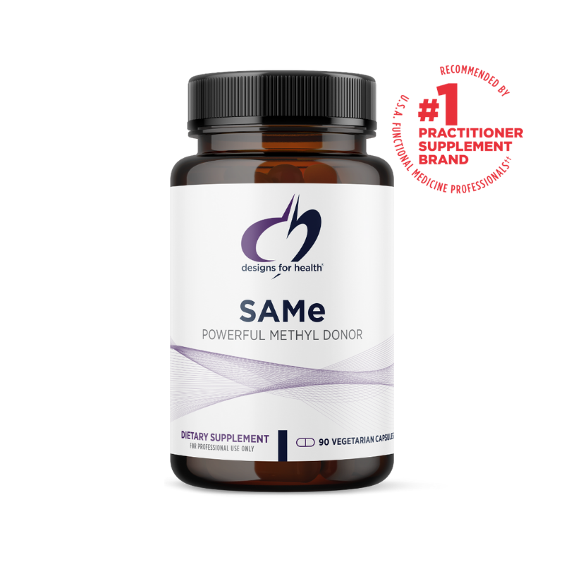 美國Designs for Health  SAMe（對甲苯磺酸硫酸鹽）甲基化支持, 30 粒素食膠囊