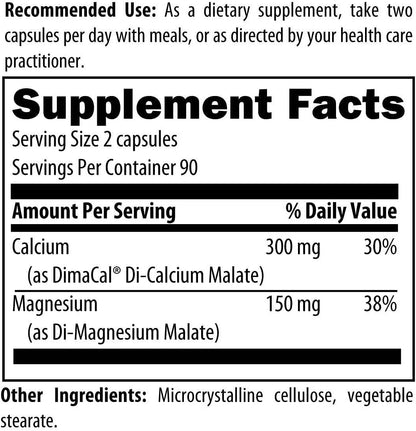 美國Designs for Health 鈣鎂2：1  Cal/Mag 2：1，180粒 膠囊，骨骼支持