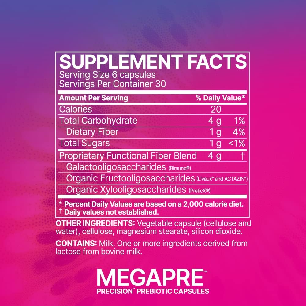 美國Microbiome Labs 益生元補充劑 MegaPre，180粒胶囊