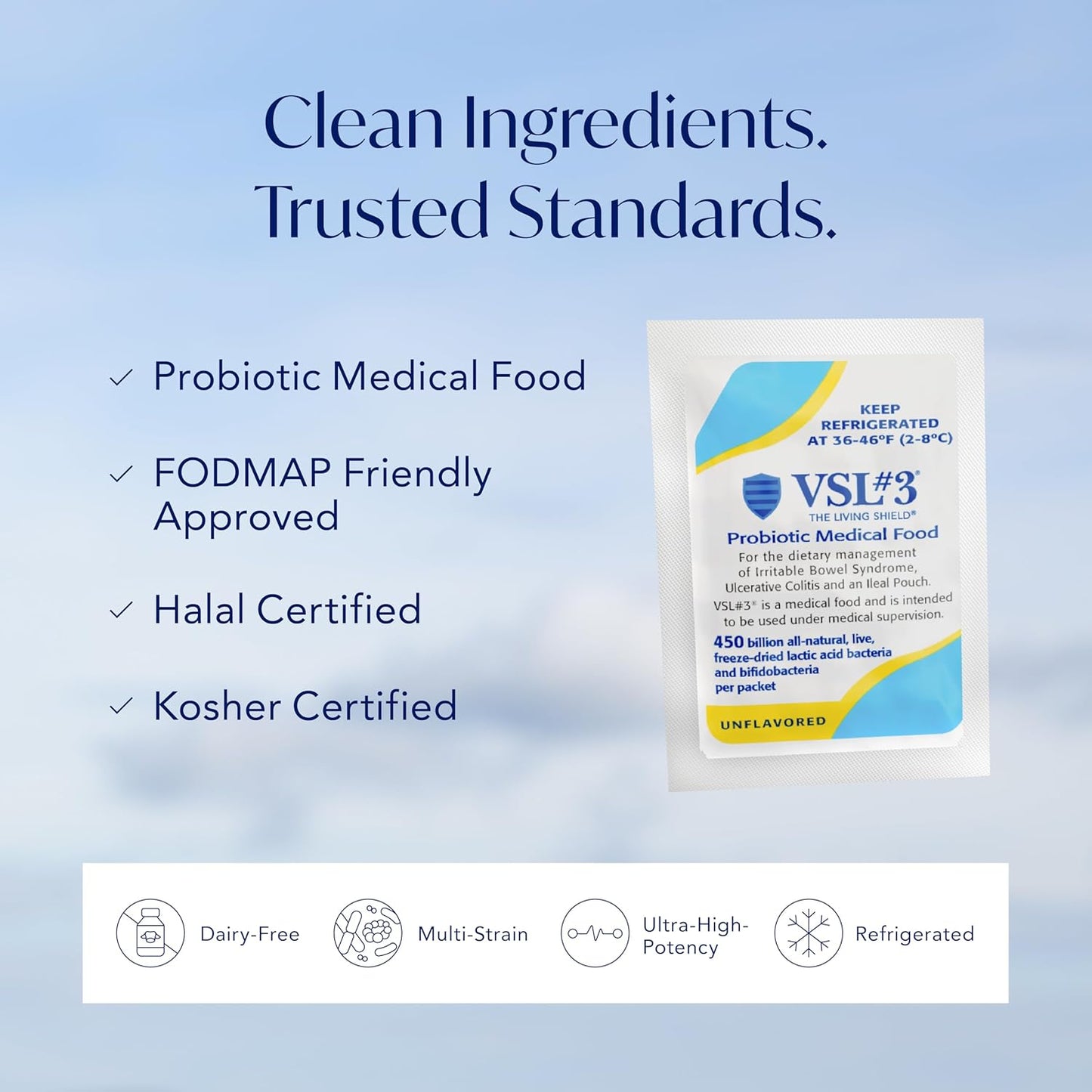 美國VSL#3 Probiotics 4500億醫用級8種高效活性益生菌(粉劑)癒腸配方 60包裝 止腸易激 有助改善IBS IBD及其他嚴重腸病