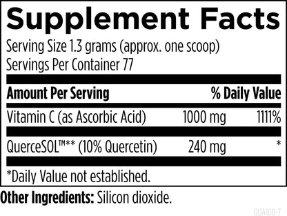 美國Designs for Health 槲皮素抗壞血酸酯粉  Quercetin Ascorbate, 3.5oz/100 g