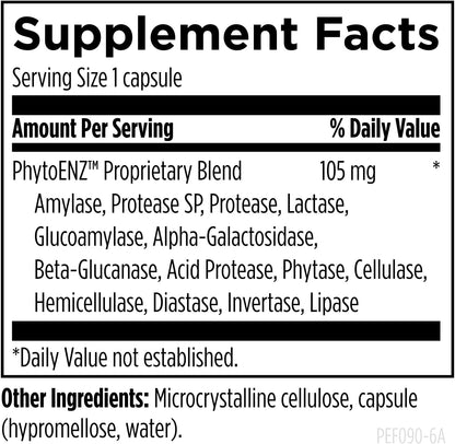 美國Designs for Health 植物源消化酵素 Plant Enzyme Digestive Formula，90粒 膠囊
