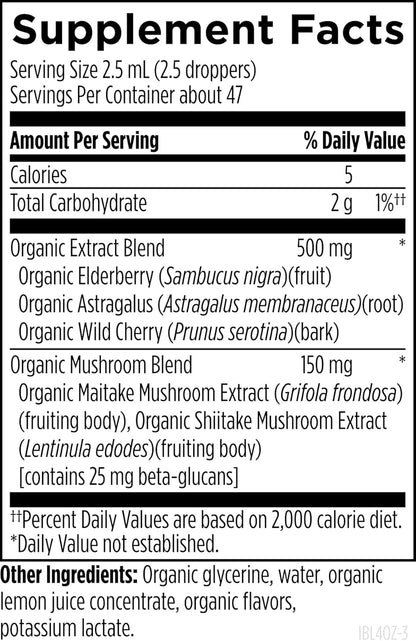 美國Designs for Health 有機接骨木免疫糖漿  Organic ImmunoBerry Liquid，4 盎司 / 118 mL
