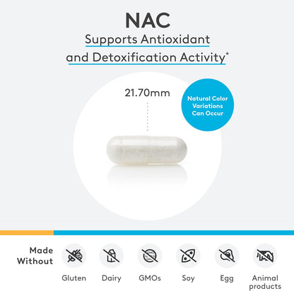 美國XYMOGEN N-乙醯半胱氨酸 NAC 600mg 60 粒膠囊