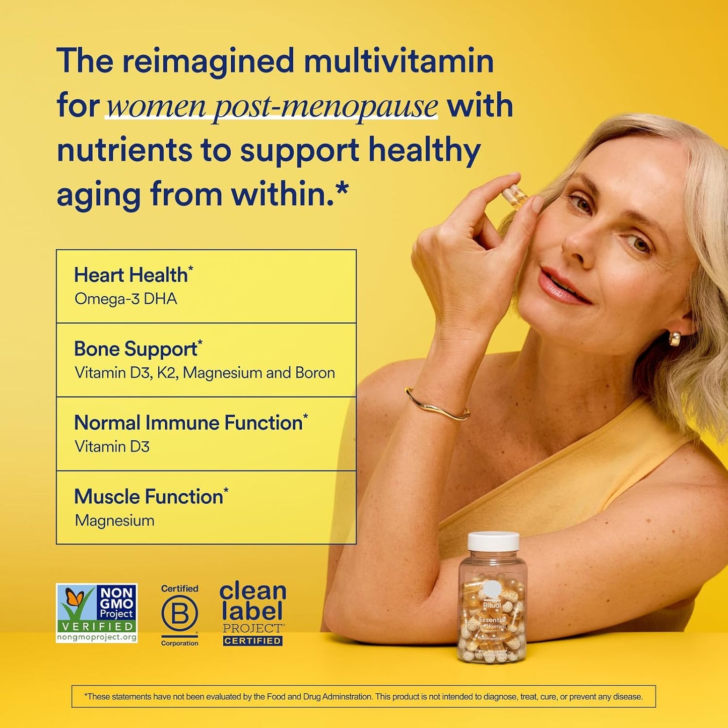 美國Ritual 50嵗+女士複合維生素 Women's 50+ Multivitamin，60粒 膠囊