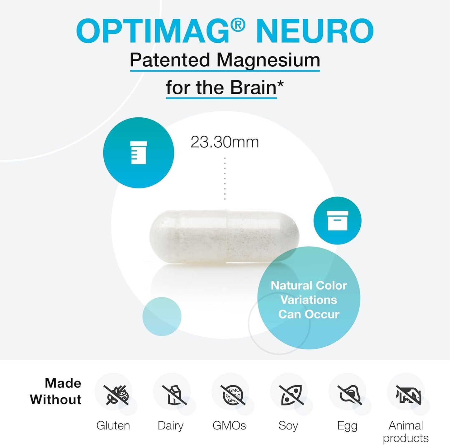 美國XYMOGEN L-蘇氨酸鎂  OptiMag Neuro，90 粒素食膠囊