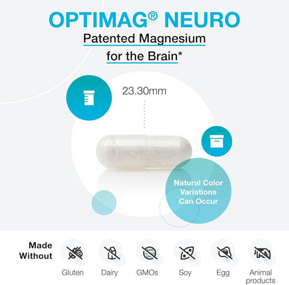 美國XYMOGEN L-蘇氨酸鎂  OptiMag Neuro，90 粒素食膠囊