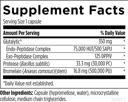 美國Designs for Health 麩質/乳製品消化酶 AllerGzyme，60 粒膠囊