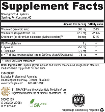 美國XYMOGEN  食欲抑制支持 Appe-Curb，120 粒素食膠囊
