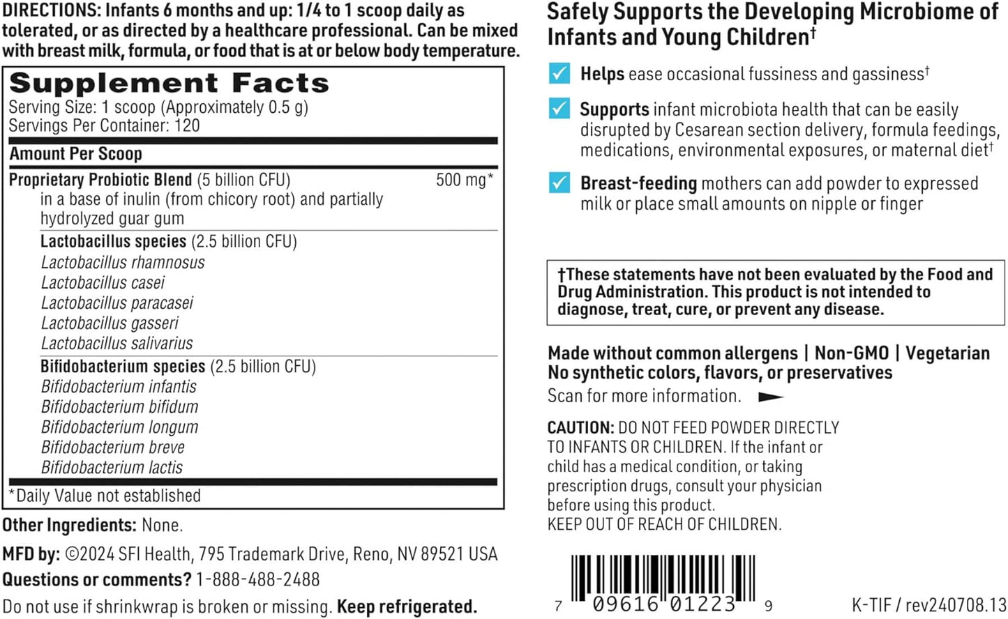 美國Klaire Labs SFI Health Ther-Biotic® Baby 2.33盎司（66g）