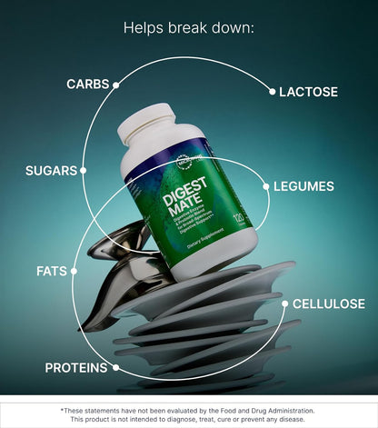 美國Microbiome Labs 消化酶酵素 + 孢子益生菌 Digest MAate，120粒胶囊