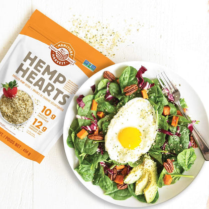 加拿大MANITOBA HARVEST Organic Hemp Hearts 天然火麻仁454克超級食物潤腸胃平衡血壓膽固醇