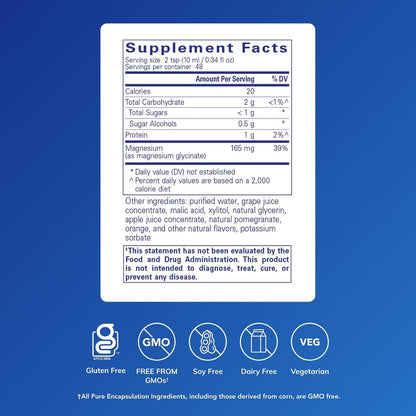Pure Encapsulations Magnesium Glycinate Liquid - 480ml