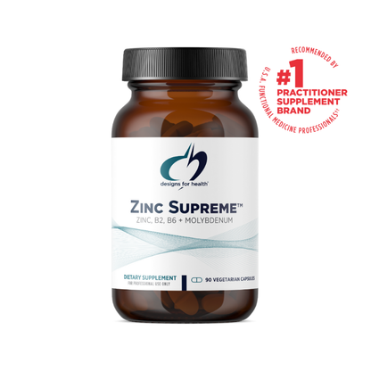 美國Designs for Health 至尊甘氨酸鋅  Zinc Supreme，90粒膠囊