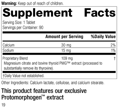 美國Standard Process 甲狀腺營養素 Thytrophin PMG®， 90 片