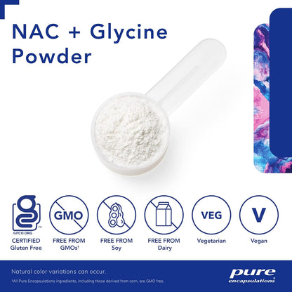 美國Pure Encapsulations   NAC + 甘氨酸粉  NAC + Glycine Powder 5.6盎司(159g)