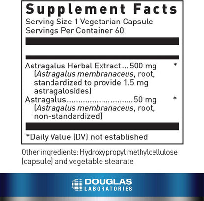 美國Douglas Laboratories 黃芪提取物提升免疫  Astragalus Max-V   60粒 膠囊