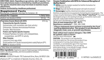 美國Klaire Labs/SFI Health 溶菌酶 Ther-Biotic® InterFase Plus，60粒膠囊
