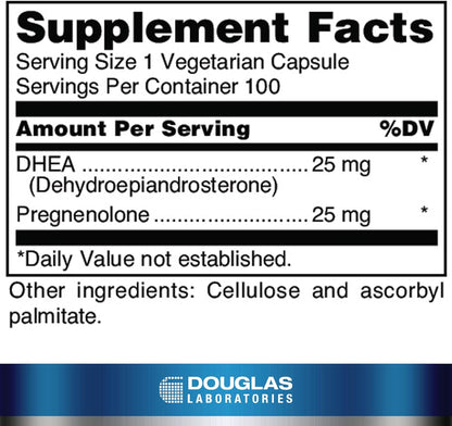 美國Douglas Laboratories  DHEA Plus  100粒 膠囊