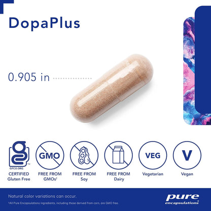 美國Pure Encapsulations  多巴胺支持DopaPlus 180粒 膠囊