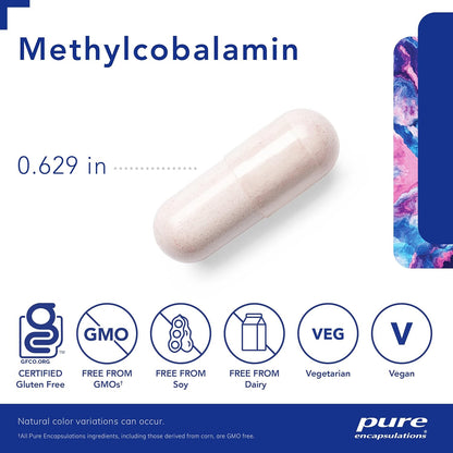 美國Pure Encapsulations  活性甲鈷胺 B12  1,000 mcg Methylcobalamin 1,000 mcg  180 粒