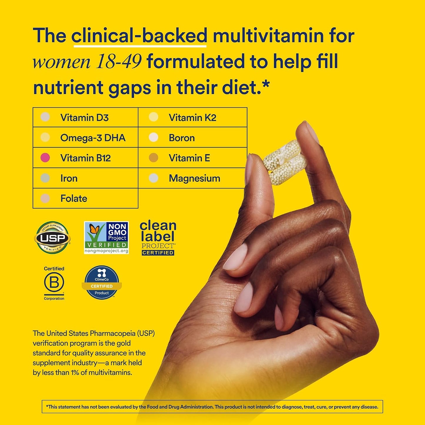 美國Ritual 18嵗+女士複合維生素 Women's 18+ Multivitamin，60粒 膠囊