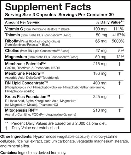 美國Researched Nutritionals 綫粒體能量支持 ATP 360，90粒膠囊