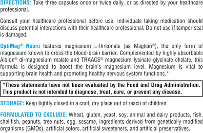 美國XYMOGEN L-蘇氨酸鎂  OptiMag Neuro，90 粒素食膠囊