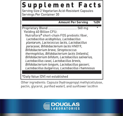 美國Douglas Laboratories 400億活性複合益生菌 Multi-Probiotic® 40 Billion 60粒 膠囊