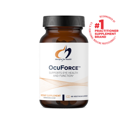 美國Designs for Health  葉黃素+玉米黃質 視力配方 OcuForce，60粒膠囊