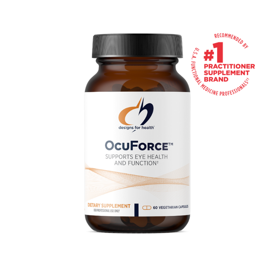 美國Designs for Health  葉黃素+玉米黃質酯 視力配方 OcuForce，60粒膠囊