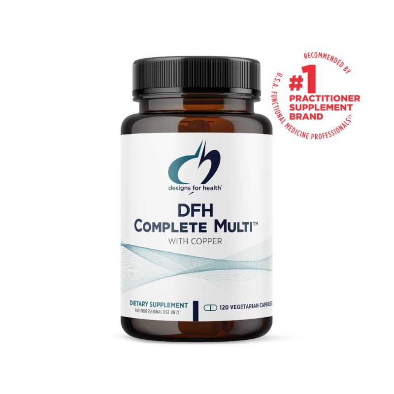 美國Designs for Health  男女多種維生素含銅無鉄碘 Complete Multi™ with Copper，120粒膠囊
