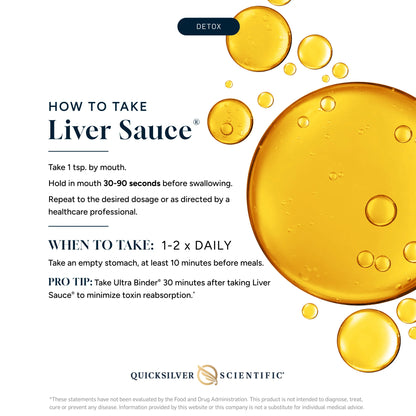 美國Quicksilver Scientific 肝臟支持液 Liver Sauce 3.38 液體盎司，100 mL