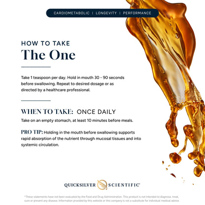 美國Quicksilver Scientific The One，3.38 液體盎司 100 mL
