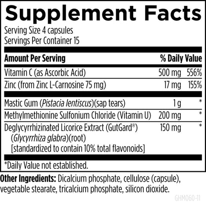 美國Designs for Health 胃黏膜支持 GastroMend-HP，60粒膠囊