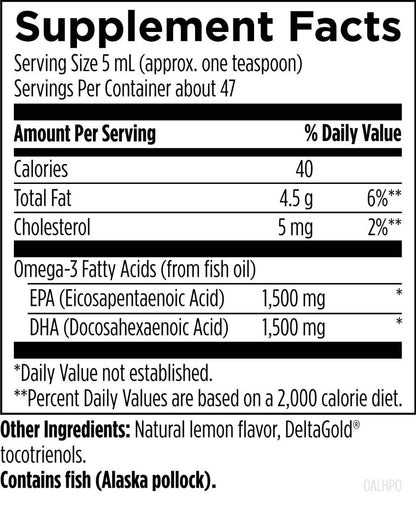 美國Designs for Health 高濃度魚油 EPA+DHA  OmegAvail™ Hi-Po Liquid，8 盎司/237 mL